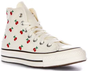 Converse A08863C En Blanc Rouge Pour Femme Chaussures Converse