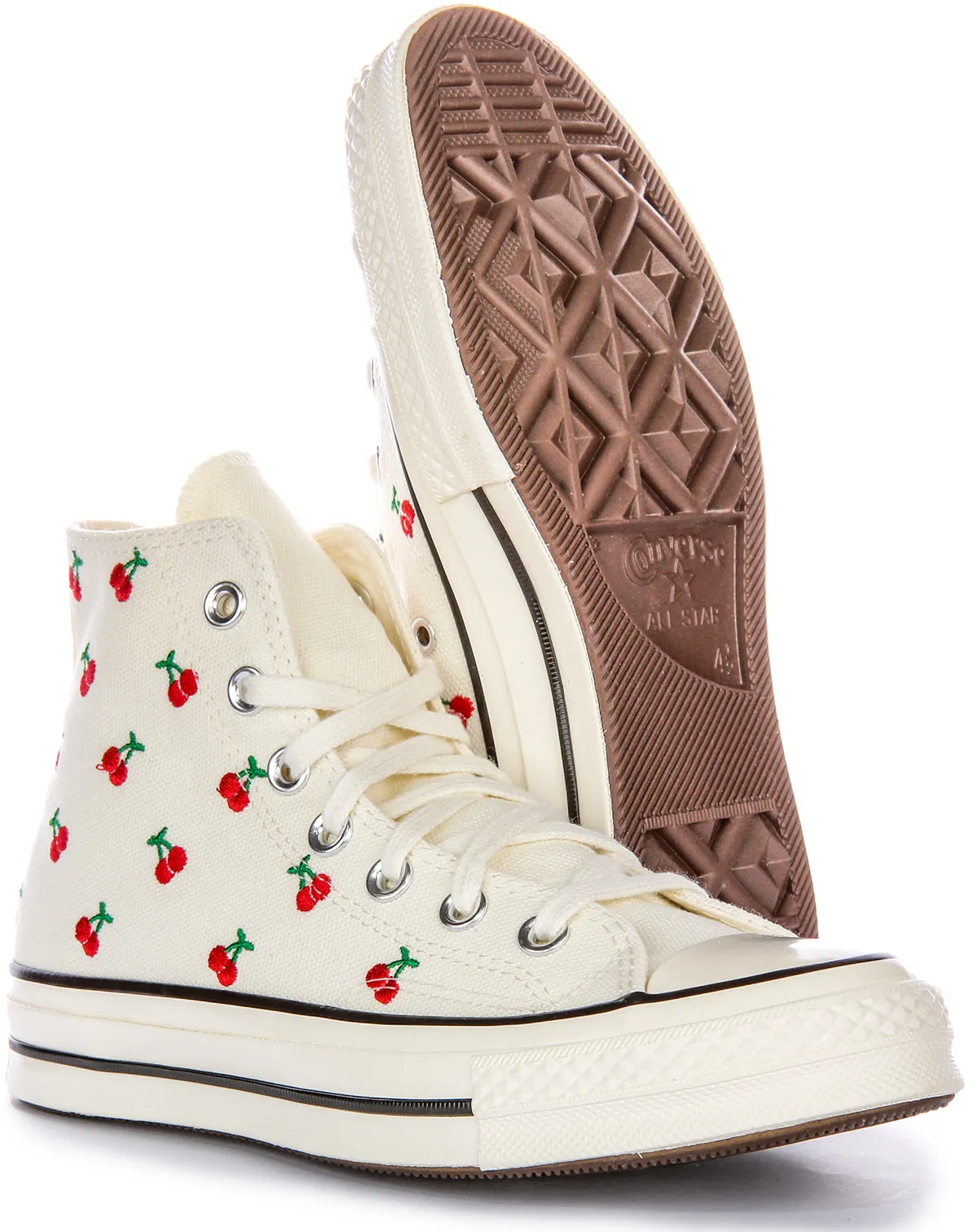 Converse A08863C En Blanc Rouge Pour Femme Chaussures Converse