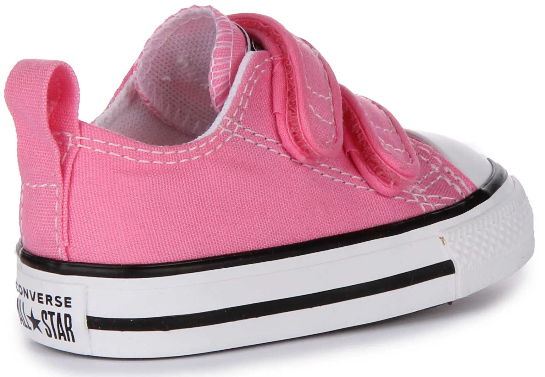 Converse All Star 709447C à velcro avec 2 bandes en rose pour chaussures bébé Converse