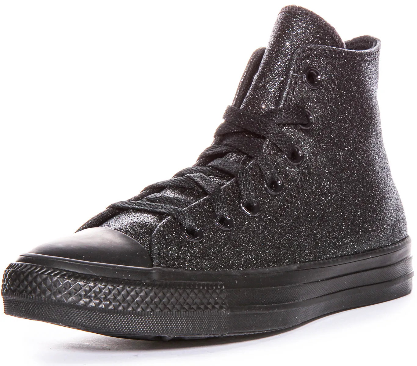 Converse All Star Hi A05432C en chaussures scintillantes noires Converse