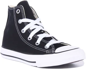Converse All Star Haut de Gamme Enfant en Chaussures Noires Converse