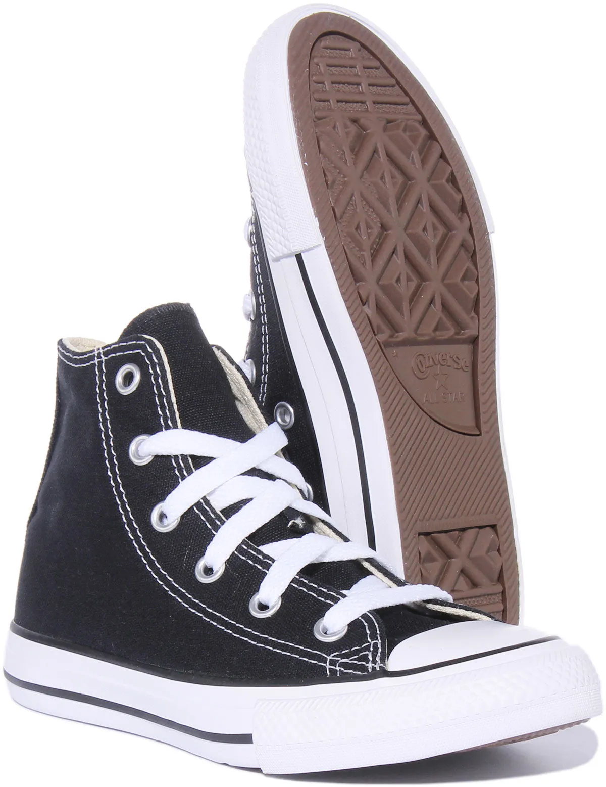 Converse All Star Haut de Gamme Enfant en Chaussures Noires Converse