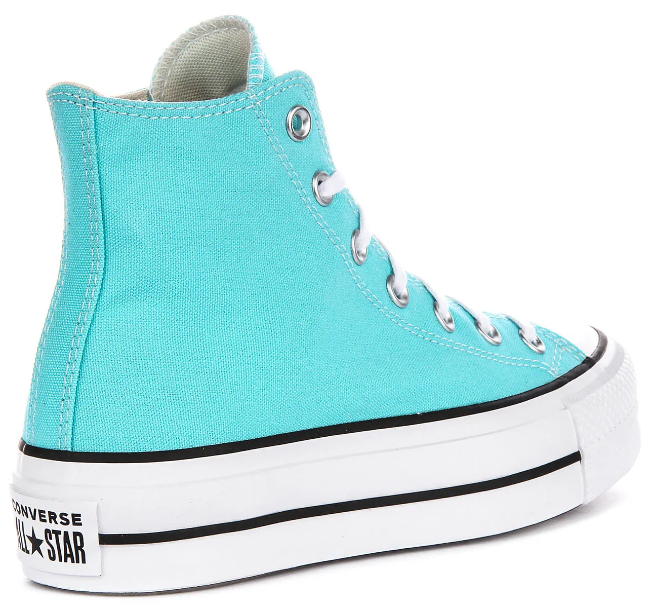 Converse All Star Lift Hi A07570C En Bleu Ciel Chaussures À Plateforme Converse
