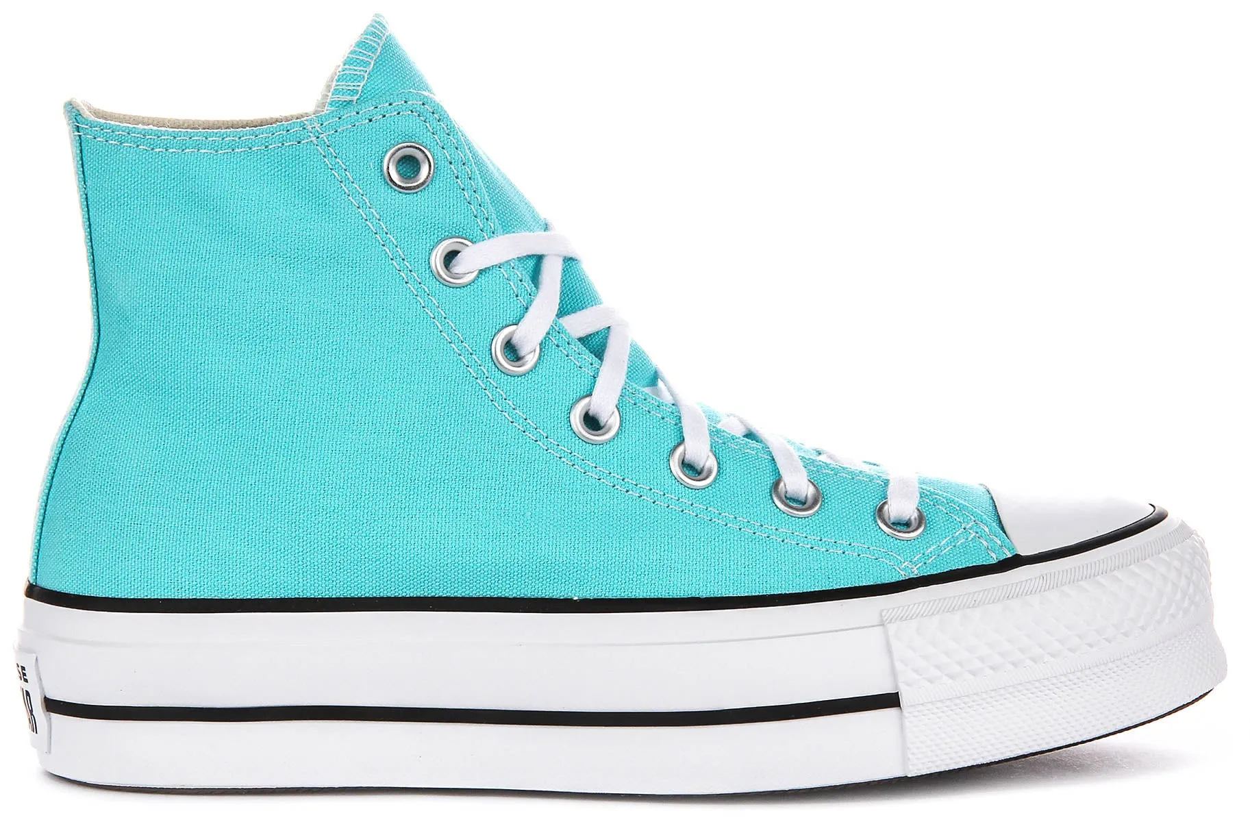 Converse All Star Lift Hi A07570C En Bleu Ciel Chaussures À Plateforme Converse