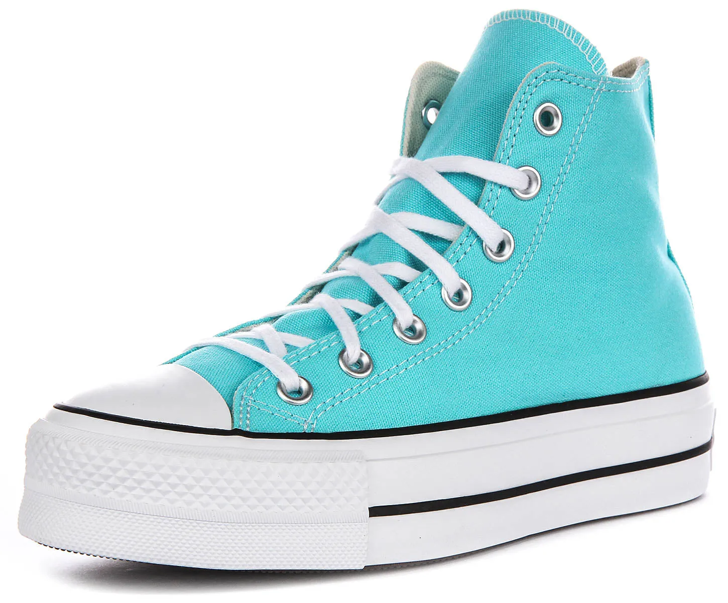Converse All Star Lift Hi A07570C En Bleu Ciel Chaussures À Plateforme Converse