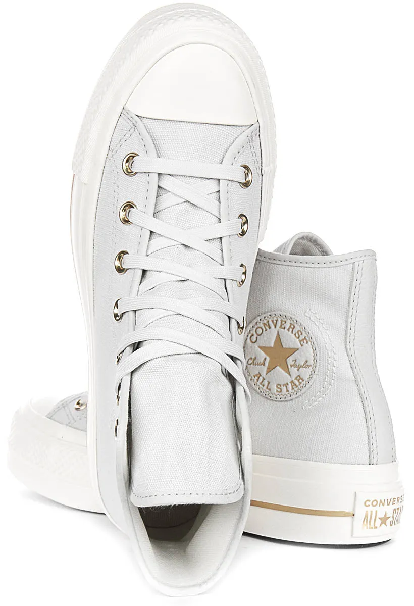 Converse All Star Lift Hi A08237C en chaussures gris clair Converse