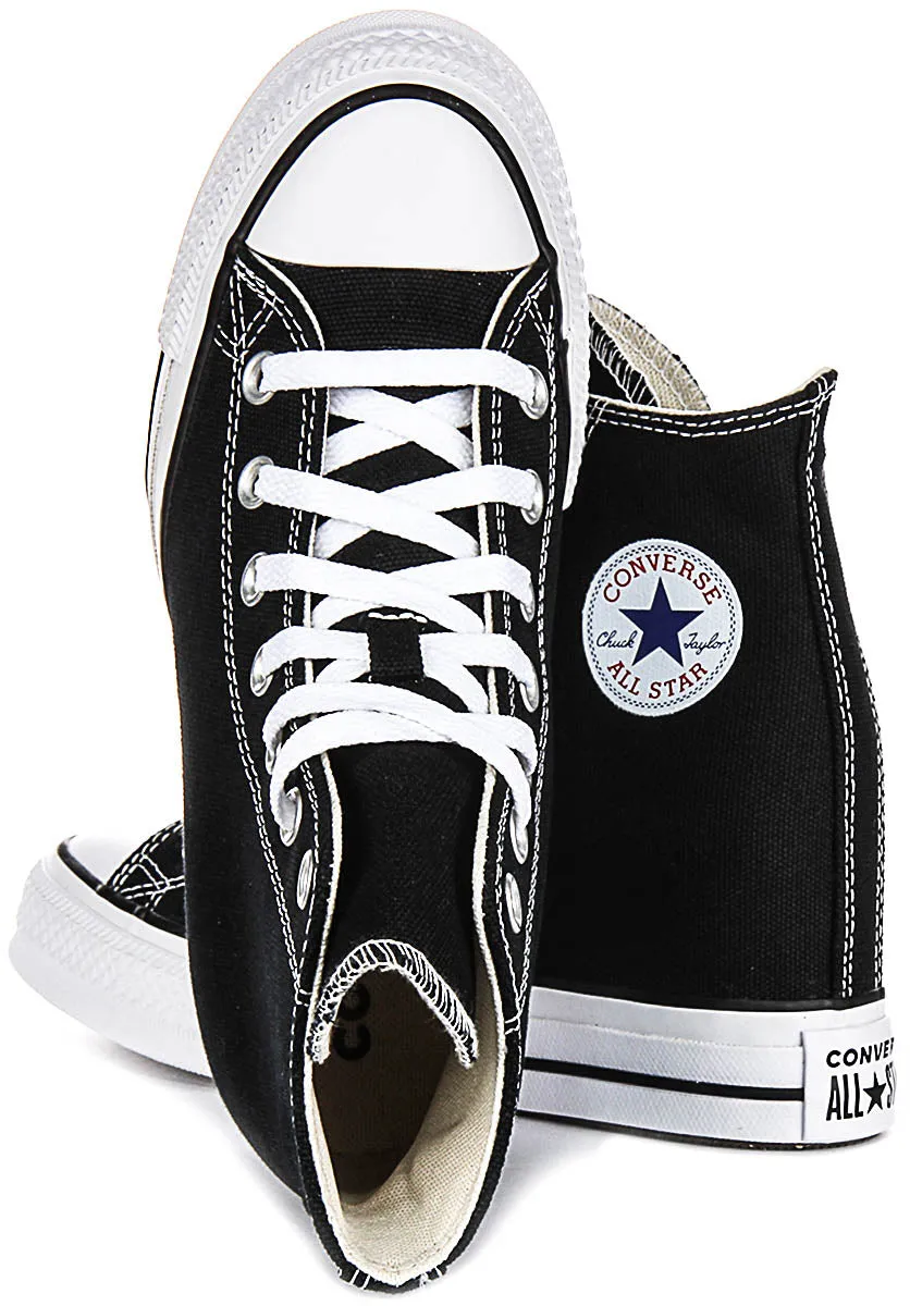 Converse All Star Wedge A11909C En Noir Et Blanc Pour Femmes Chaussures Converse