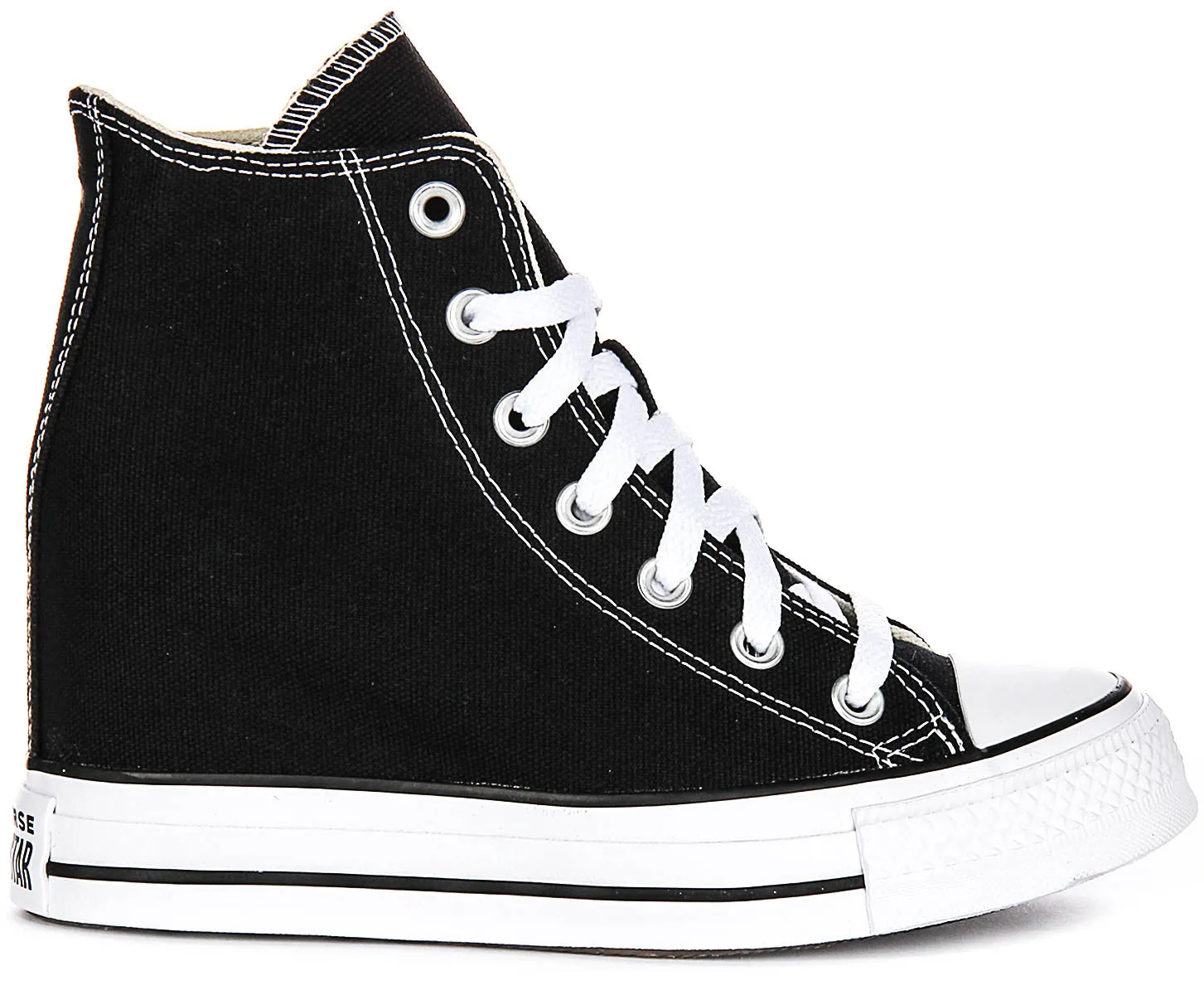 Converse All Star Wedge A11909C En Noir Et Blanc Pour Femmes Chaussures Converse