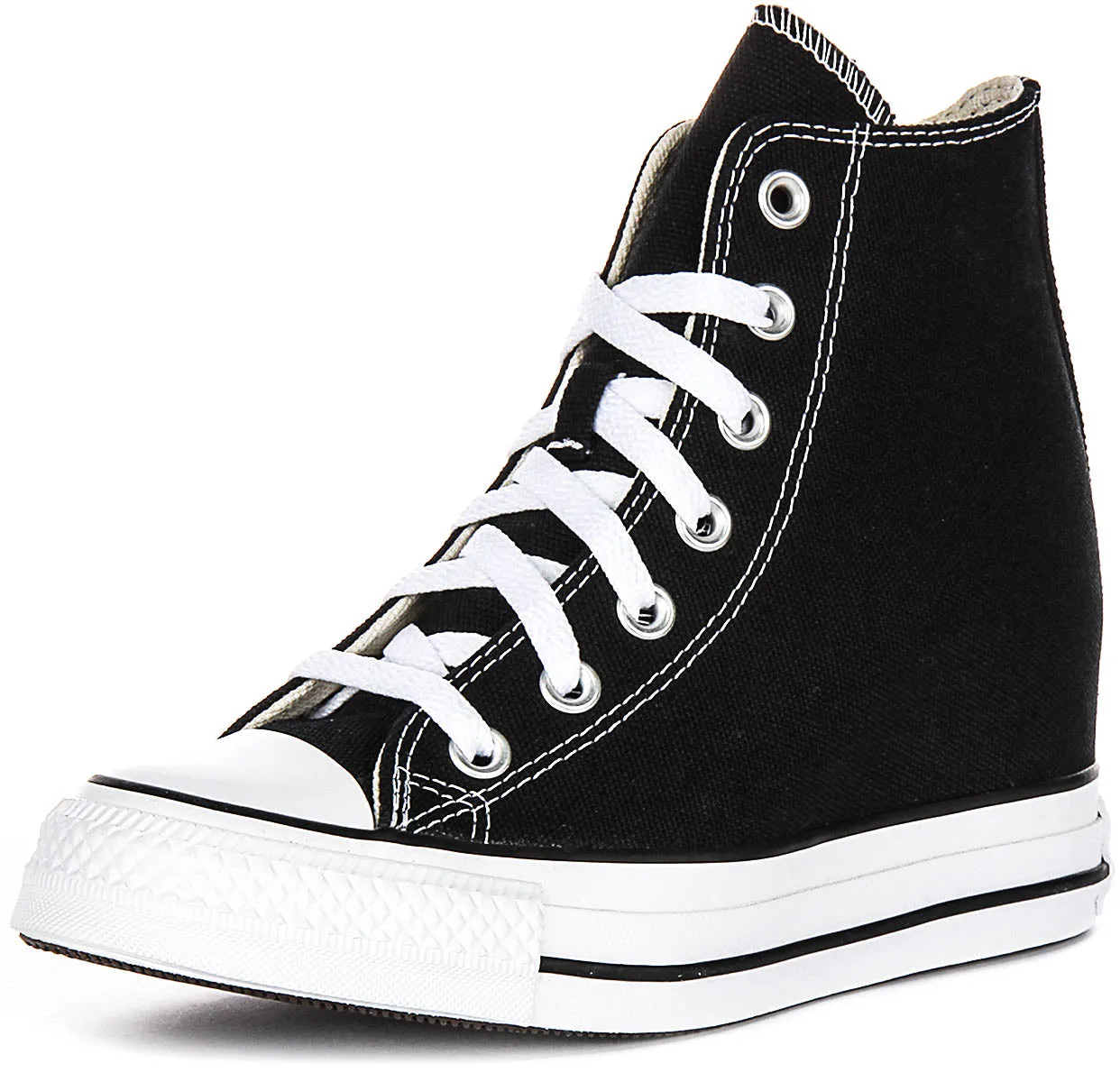 Converse All Star Wedge A11909C En Noir Et Blanc Pour Femmes Chaussures Converse