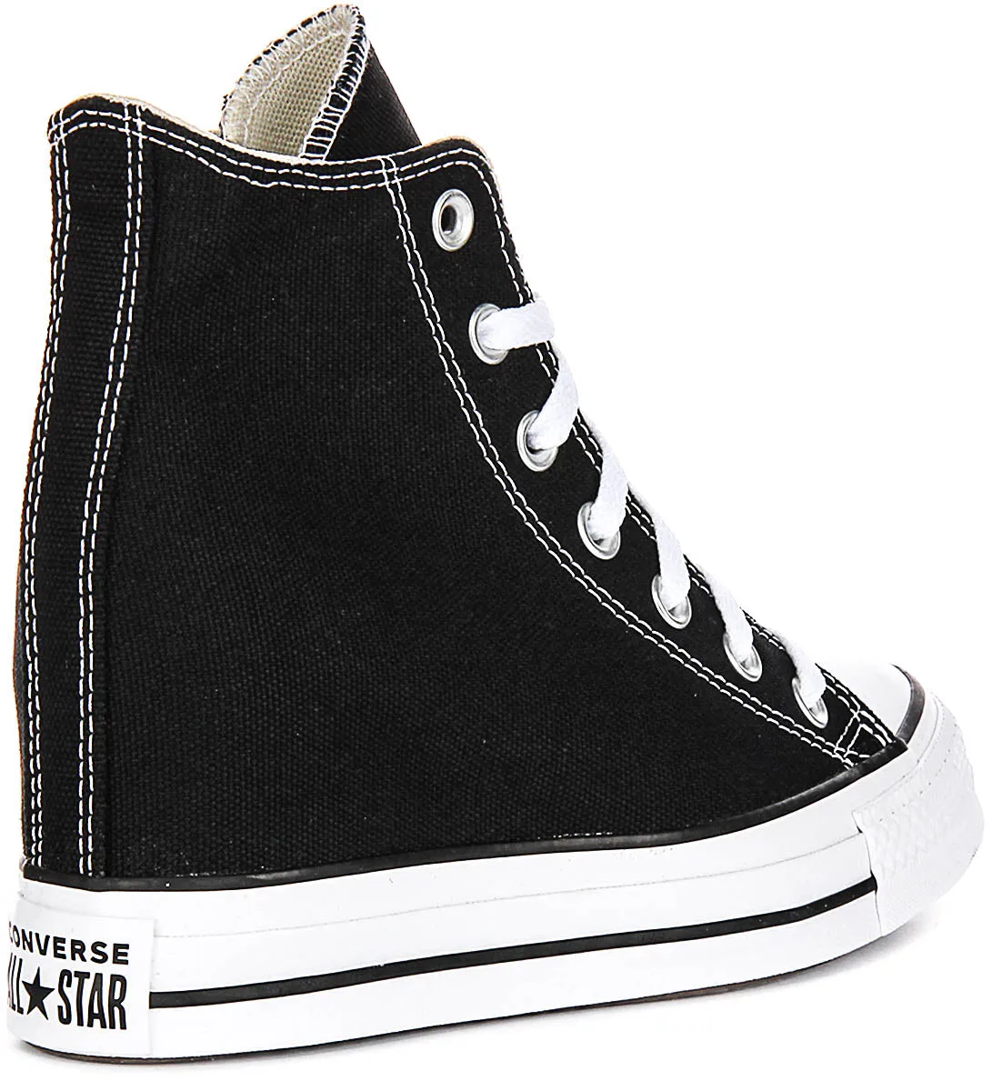 Converse All Star Wedge A11909C En Noir Et Blanc Pour Femmes Chaussures Converse
