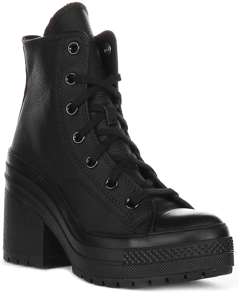 Converse Chuck 70 De Luxe A06145C en chaussures en cuir noir Converse