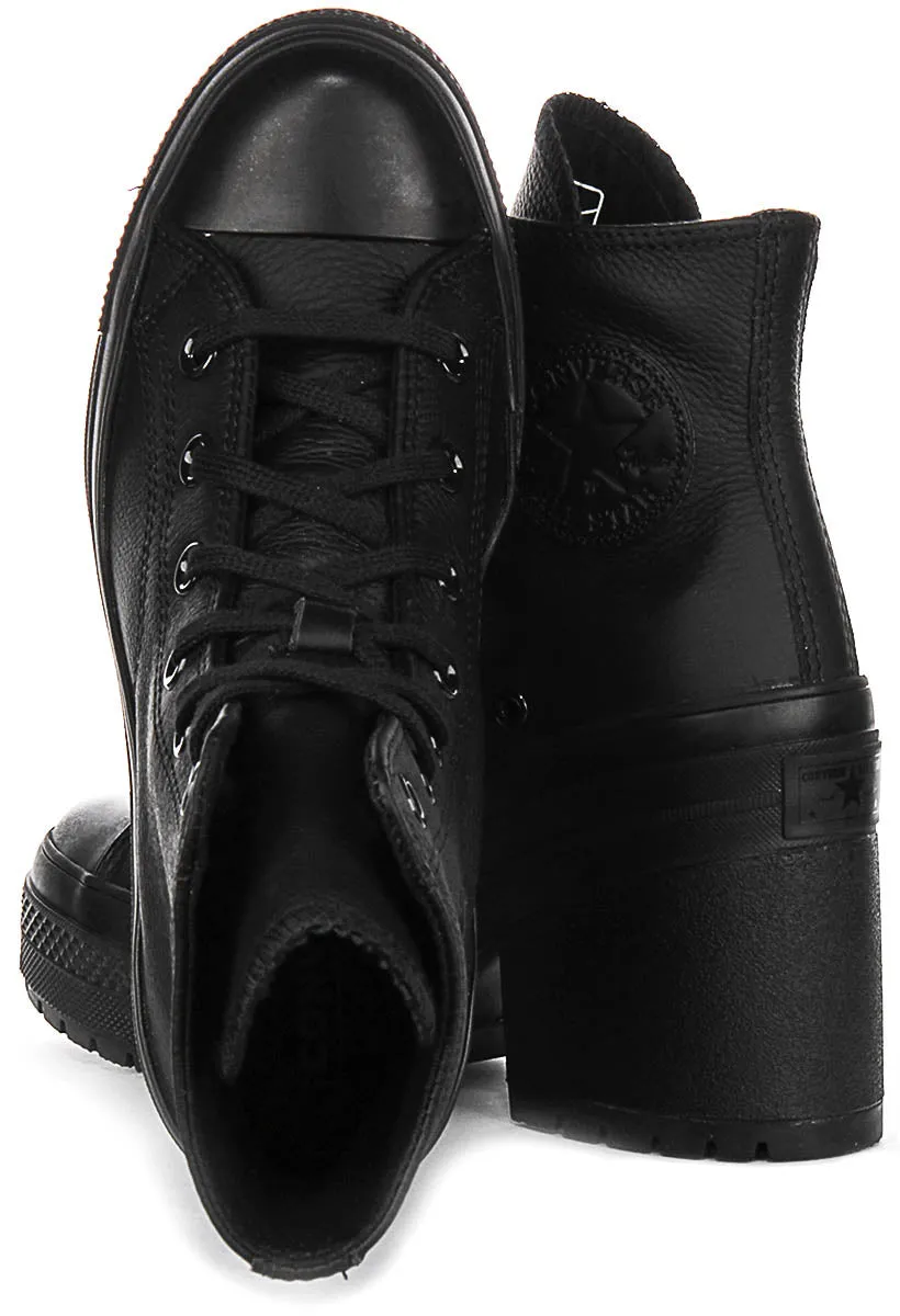 Converse Chuck 70 De Luxe A06145C en chaussures en cuir noir Converse