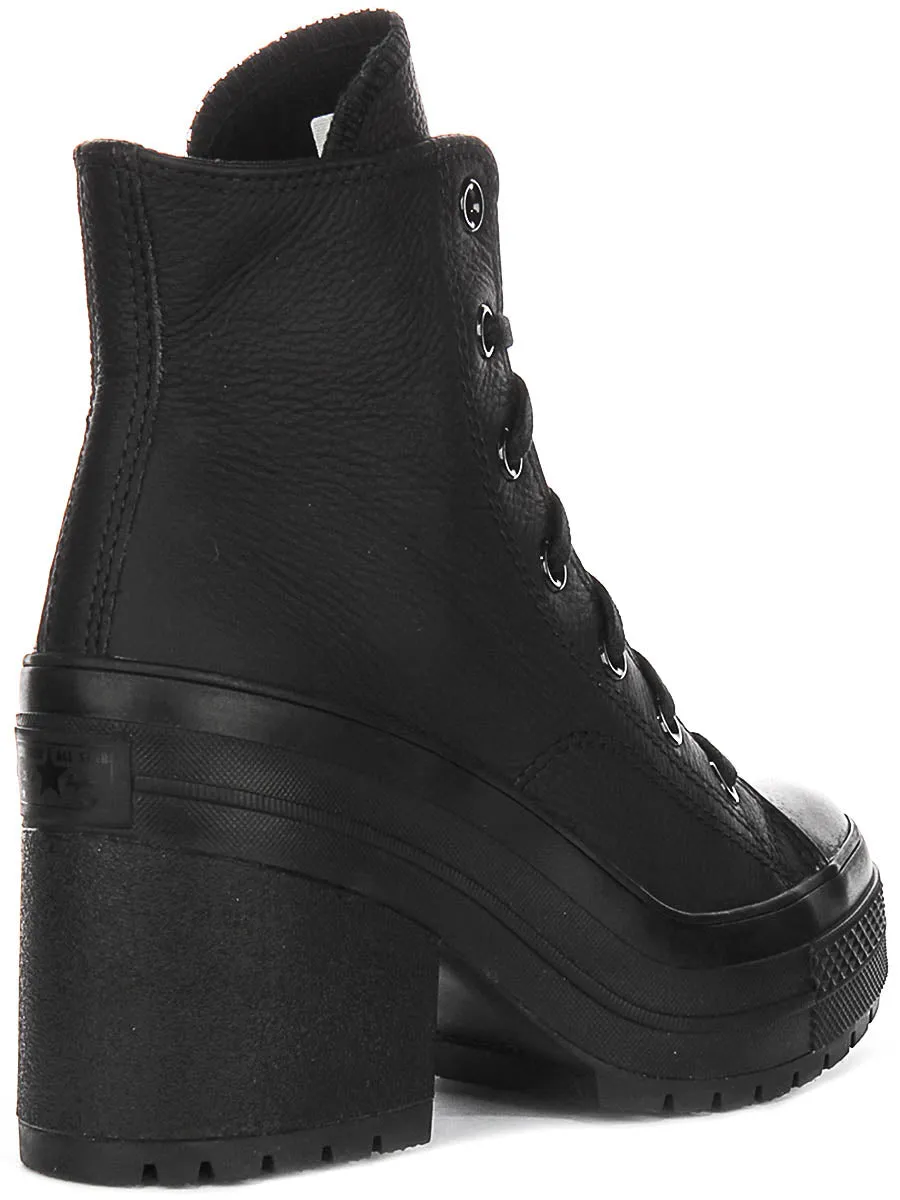 Converse Chuck 70 De Luxe A06145C en chaussures en cuir noir Converse