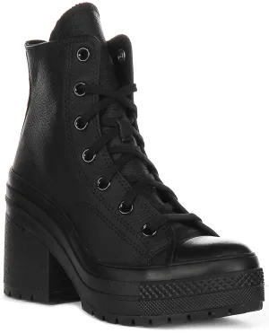 Converse Chuck 70 De Luxe A06145C en chaussures en cuir noir Converse
