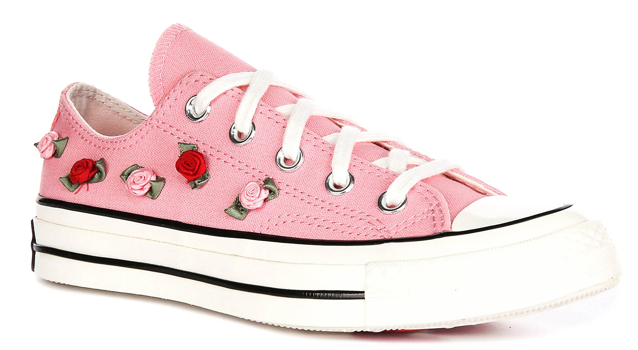 Converse Chuck 70 Saint-Valentin Roses A13649C en Chaussures Rose et Blanc Converse