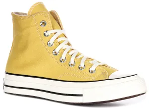 Converse Chuck 70s A10526C Hautes en Jaune Chaussures Converse