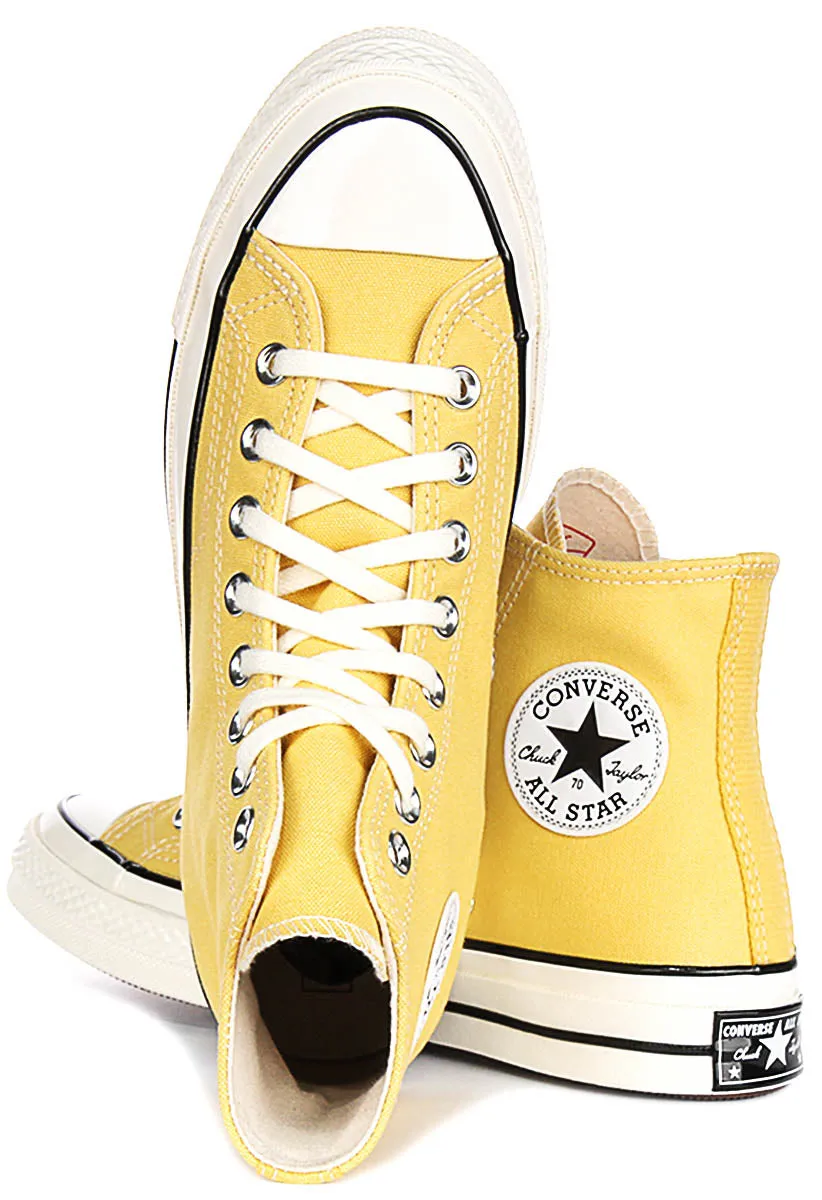 Converse Chuck 70s A10526C Hautes en Jaune Chaussures Converse