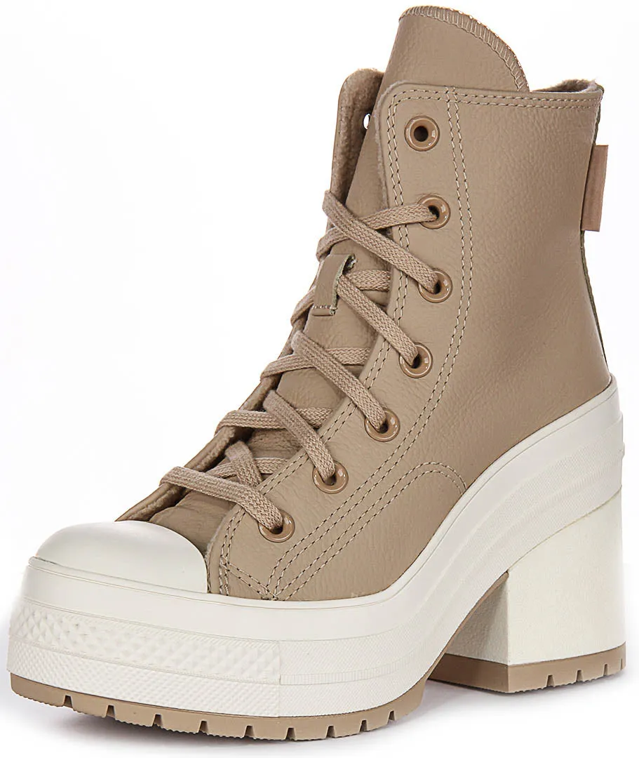 Converse Chuck 70 De Luxe Talon A12345C En Taupe Pour Chaussures Unisexes Converse