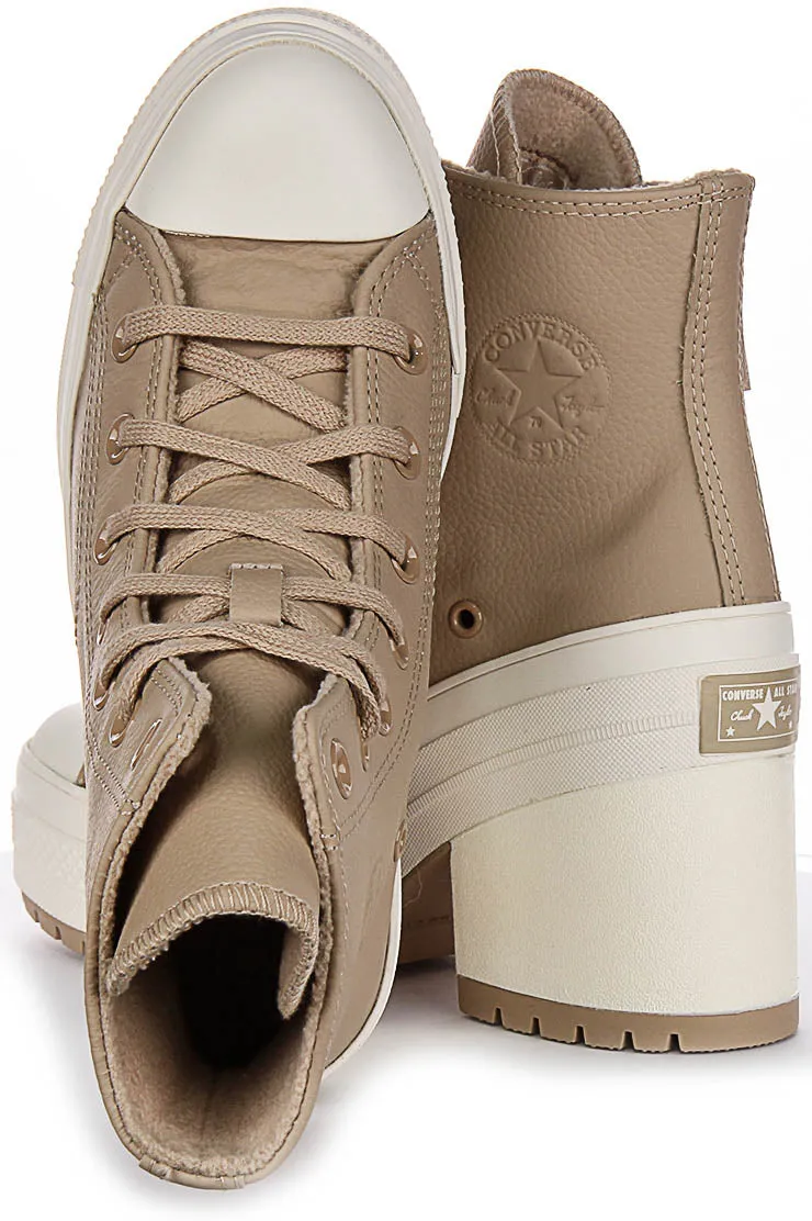 Converse Chuck 70 De Luxe Talon A12345C En Taupe Pour Chaussures Unisexes Converse