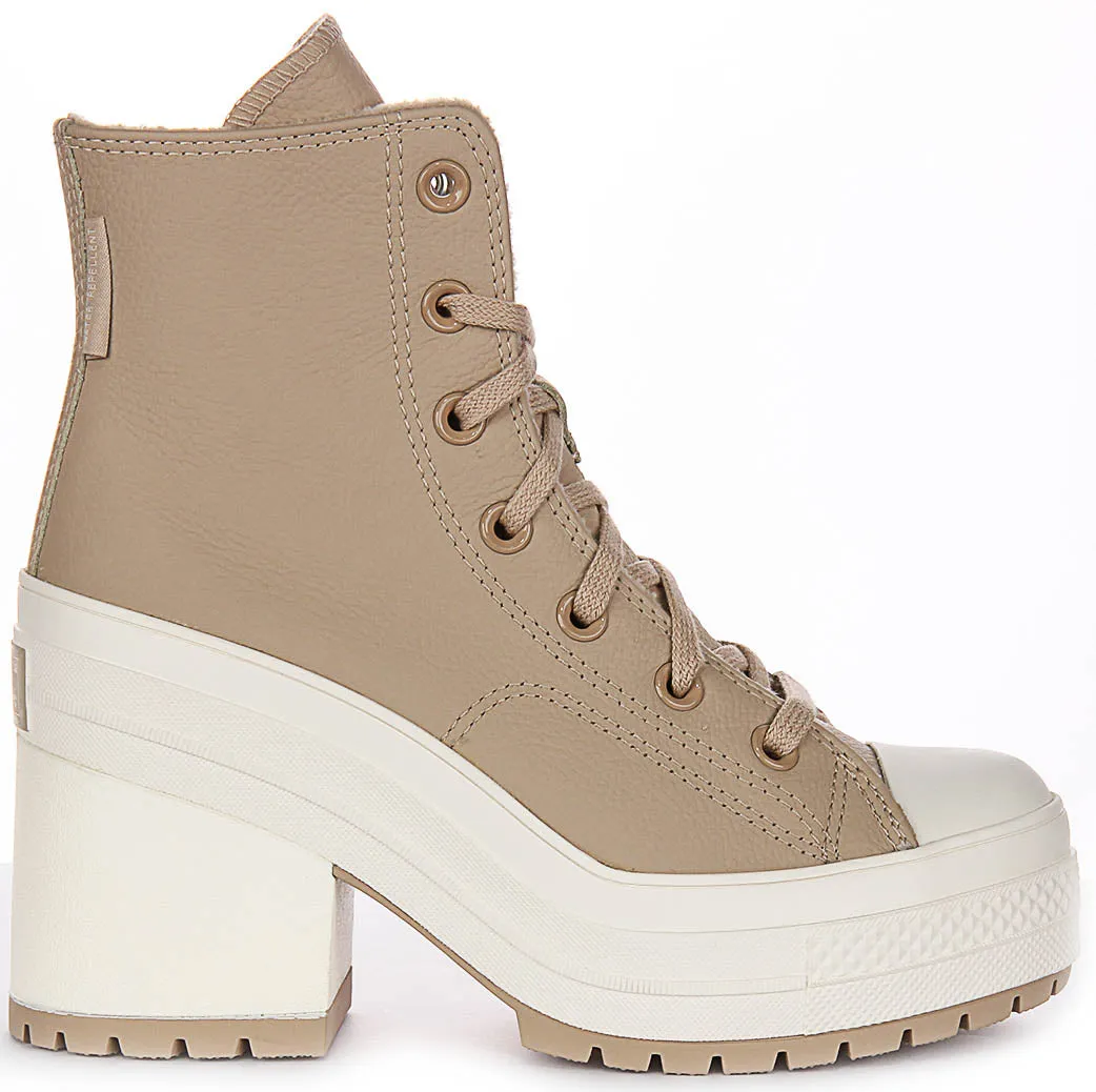 Converse Chuck 70 De Luxe Talon A12345C En Taupe Pour Chaussures Unisexes Converse
