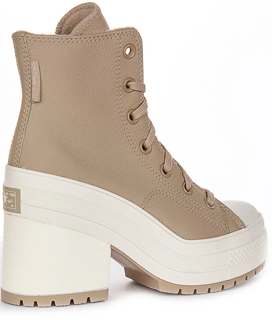 Converse Chuck 70 De Luxe Talon A12345C En Taupe Pour Chaussures Unisexes Converse