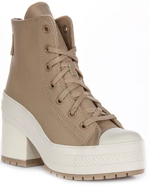 Converse Chuck 70 De Luxe Talon A12345C En Taupe Pour Chaussures Unisexes Converse