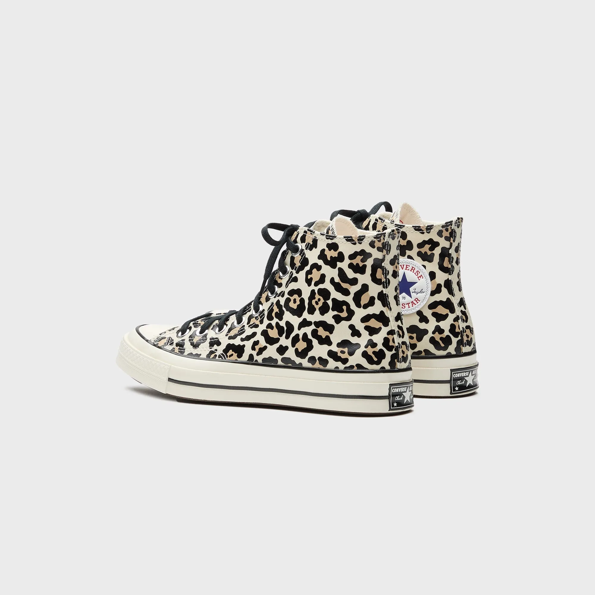 Concentrated Design Converse Chuck 70S Glow-In-The-Dark Leopard Print - Egret / Light Fawn / Black