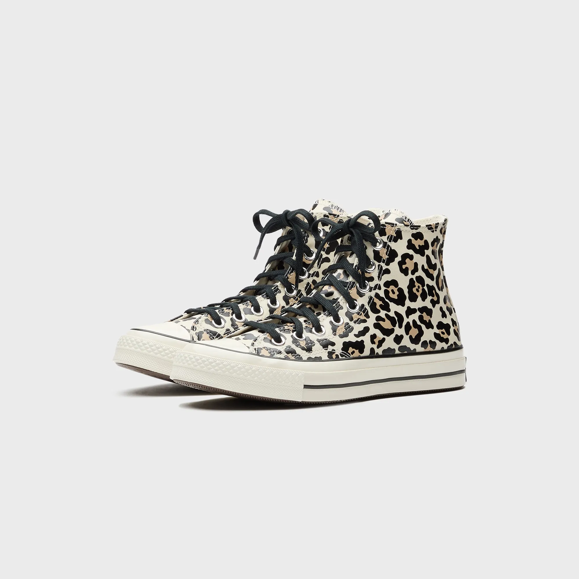 Slip-On Utility Design Flannel Lining Converse Chuck 70S Glow-In-The-Dark Leopard Print - Egret / Light Fawn / Black