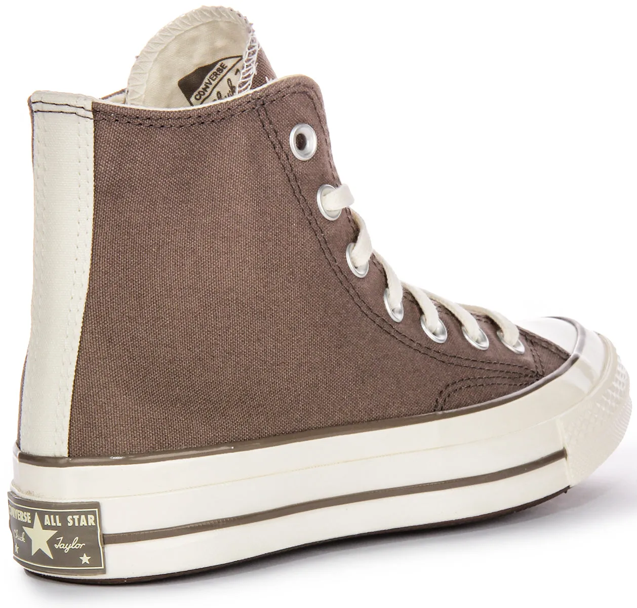 Converse Chuck 70s Hi A08529C en taupe avec un look usé