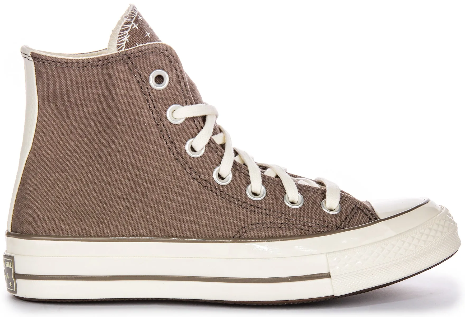 Converse Chuck 70s Hi A08529C en taupe avec un look usé