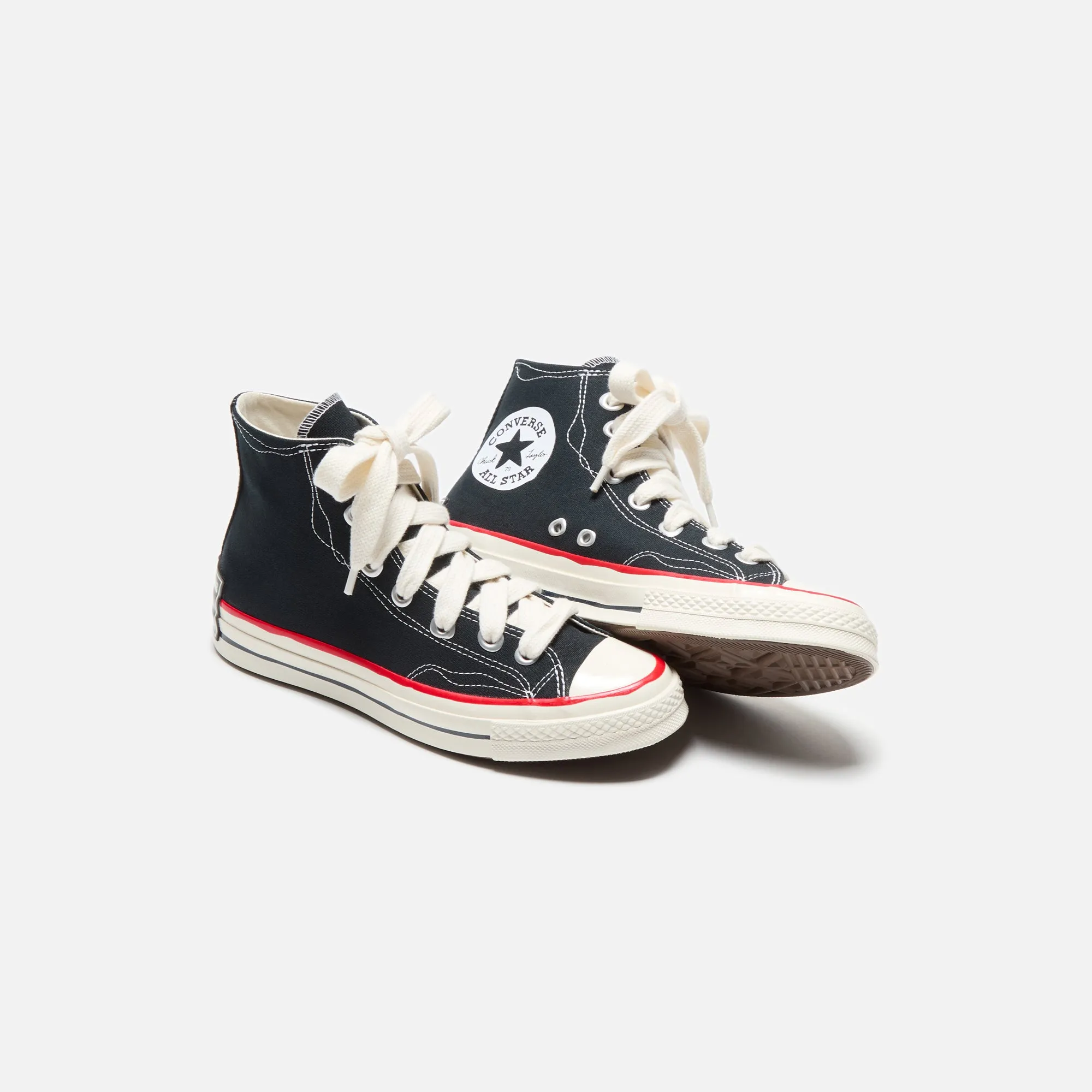 Converse Chuck Taylor All Star '70 High - Sketch Black / White / Red Breathable And Comfortable Upper