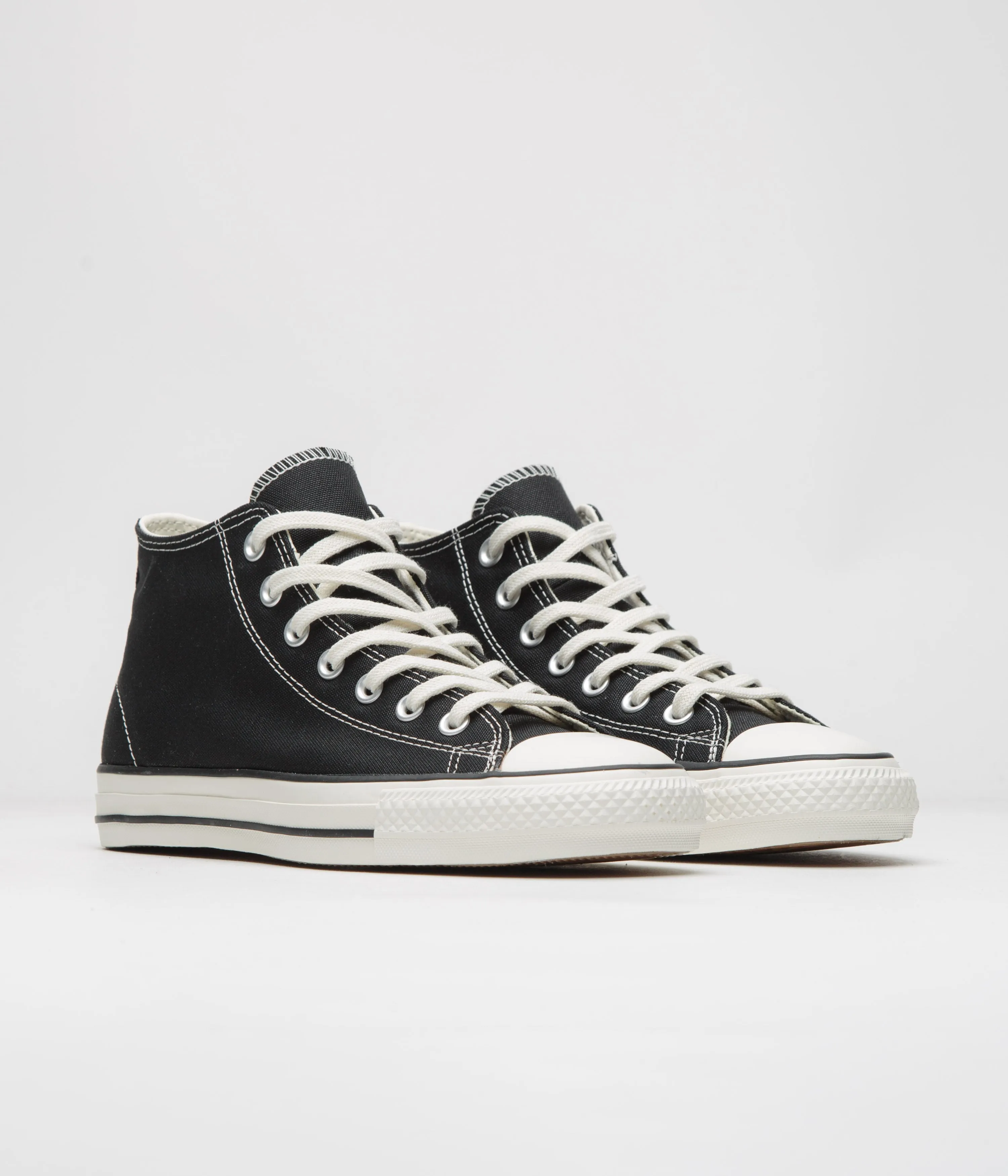 Chaussures Converse Cons CTAS Pro Mid Cut Off - Noir / Noir / Aigrette