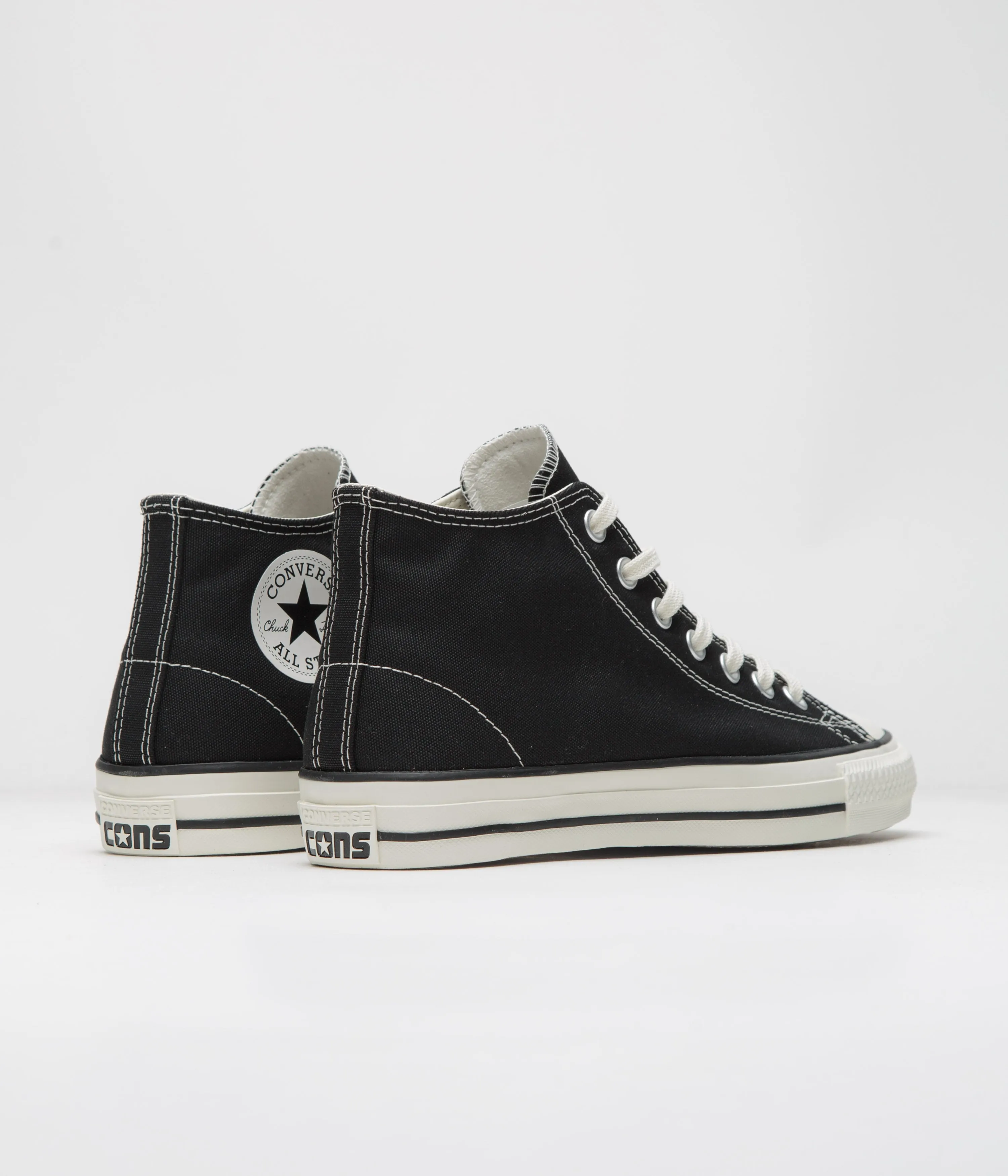 Chaussures Converse Cons CTAS Pro Mid Cut Off - Noir / Noir / Aigrette