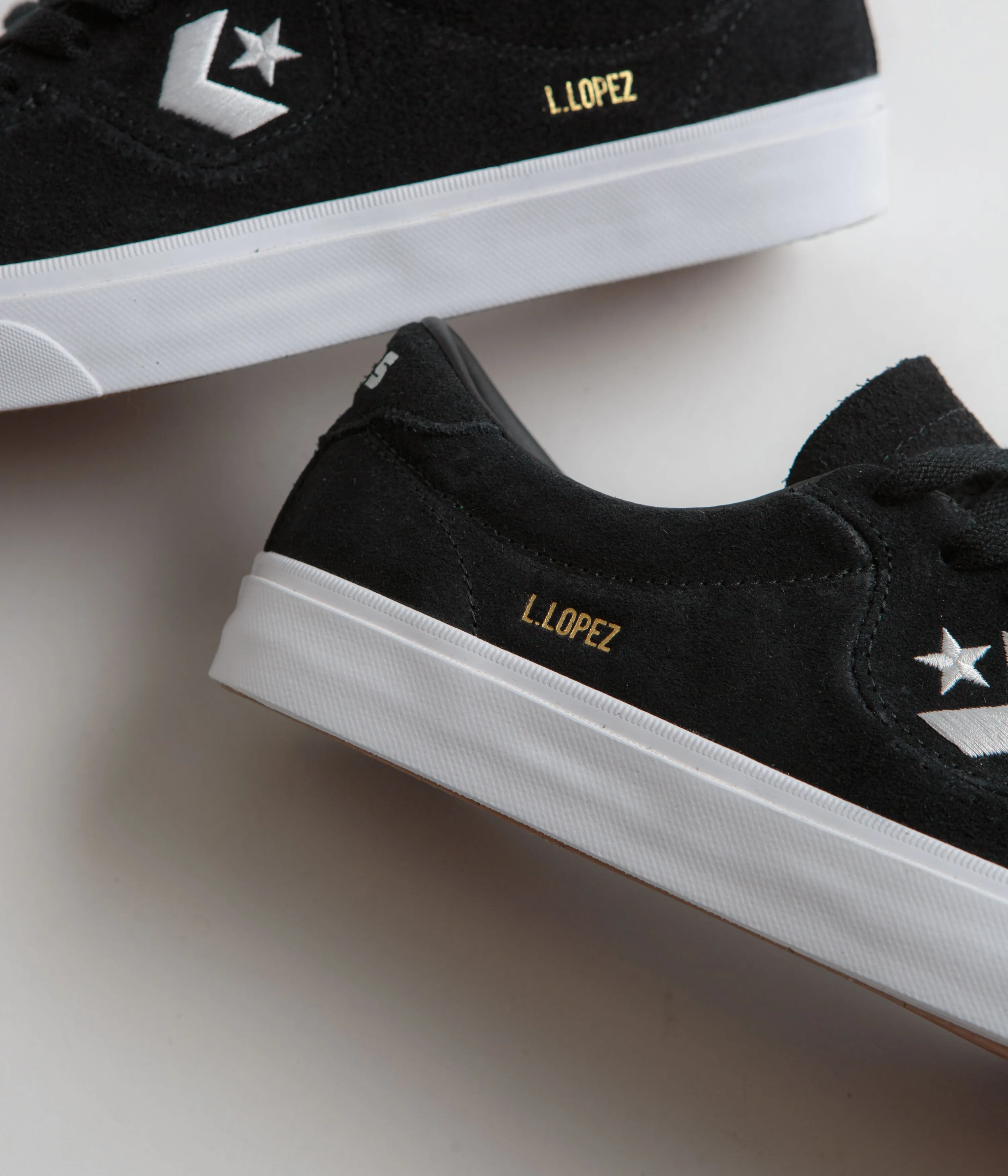 Chaussures Converse Cons Louie Lopez Pro Ox - Noir / Noir / Blanc