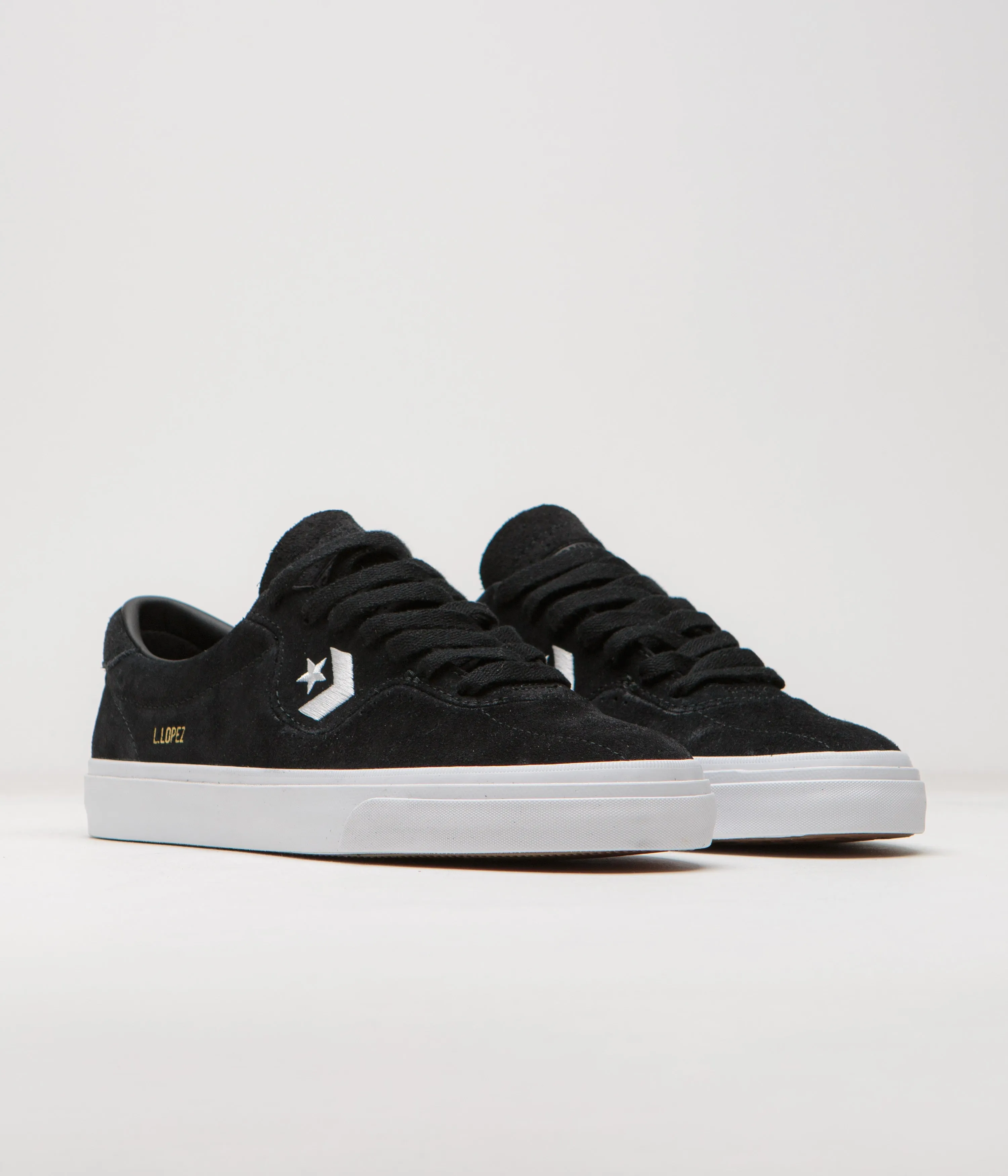 Chaussures Converse Cons Louie Lopez Pro Ox - Noir / Noir / Blanc