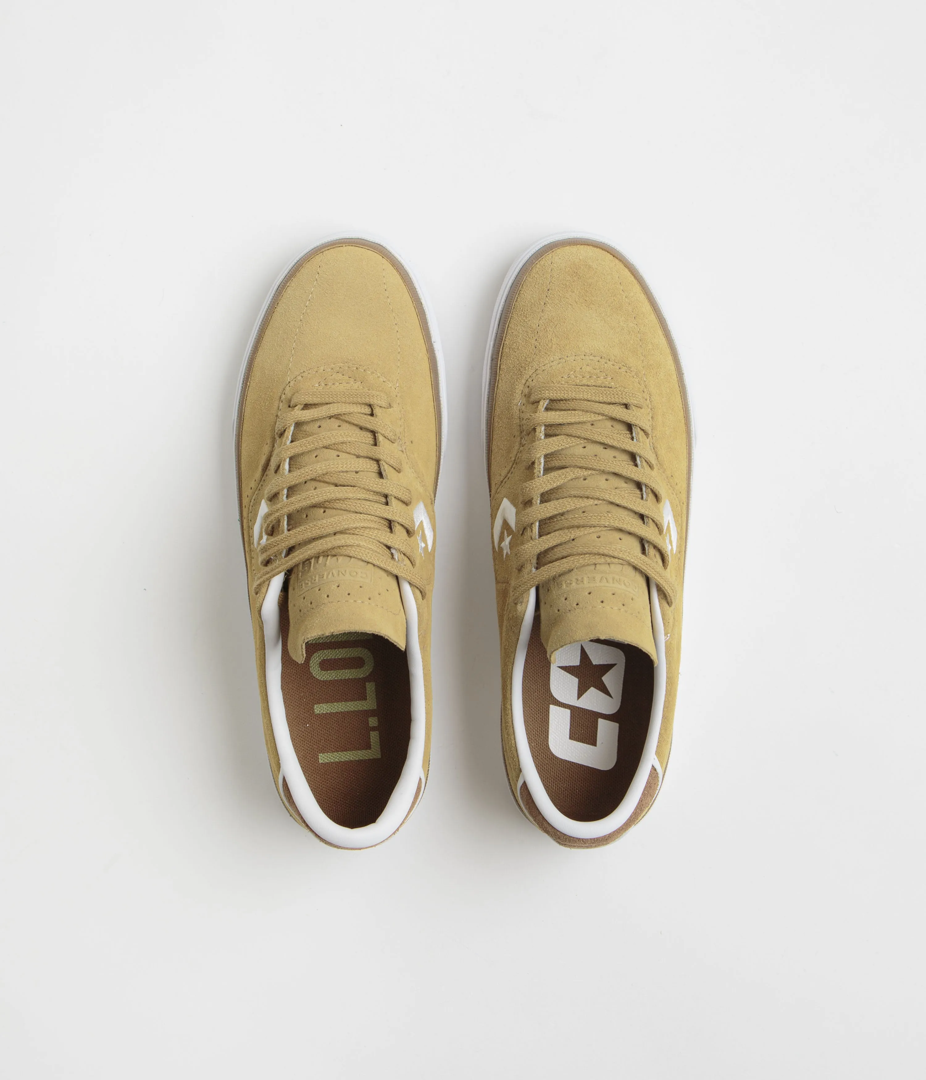 Chaussures Converse Cons Louie Lopez Pro Ox - Toadstool Tan / Dark Whiskey