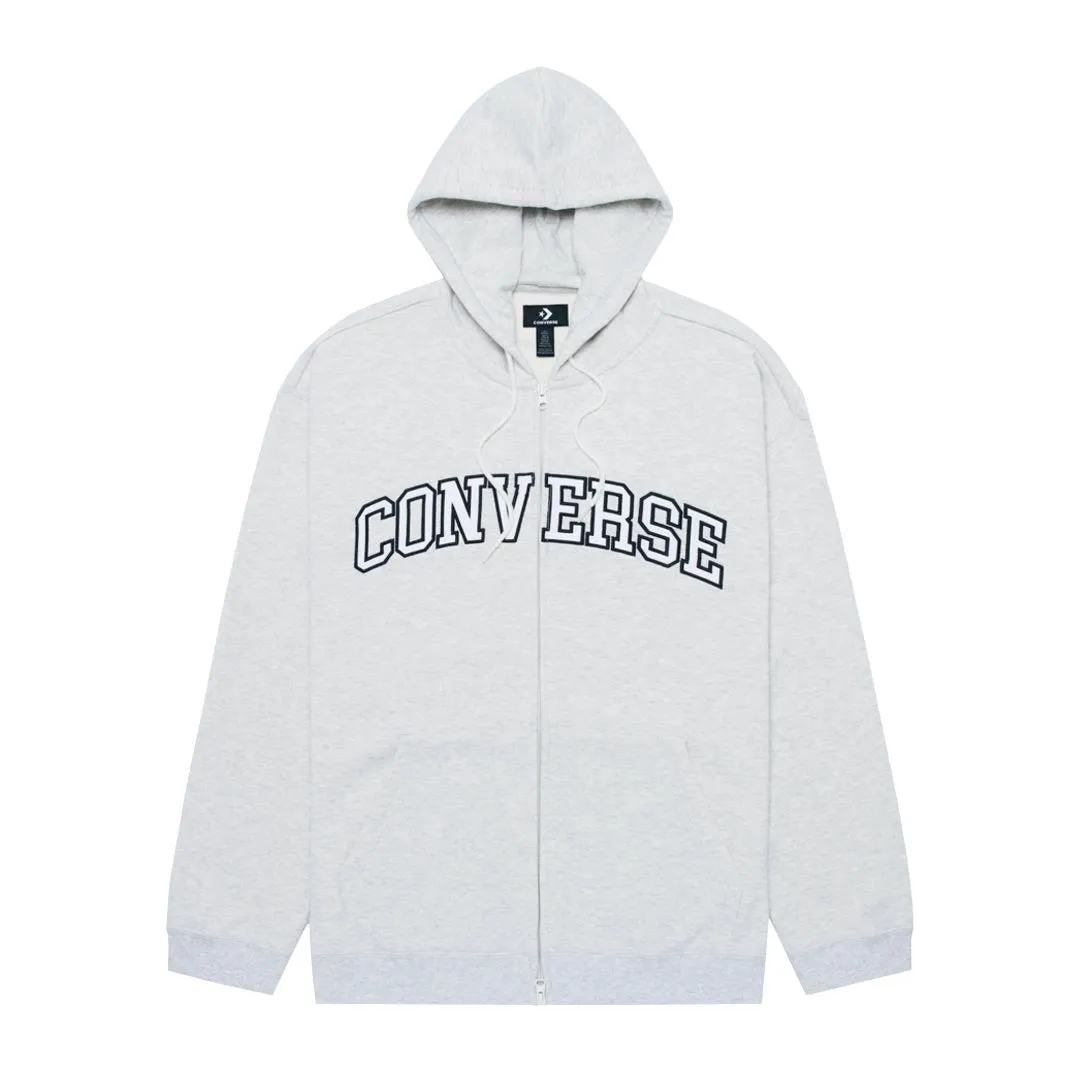 Converse - Veste à capuche rétro pour homme à fermeture éclair complète (10027083 A04)