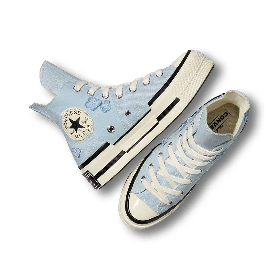 Converse - Chaussures montantes unisexes Chuck 70 Plus avec motifs floraux 3D (A09802C)