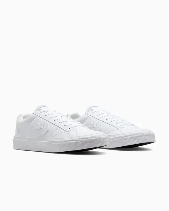 CONVERSE UNISEX SPORT FAUSSE PEAU TRIPLE BLANC CHAUSSURES DÉTENTE Shoes_Mens-Converse