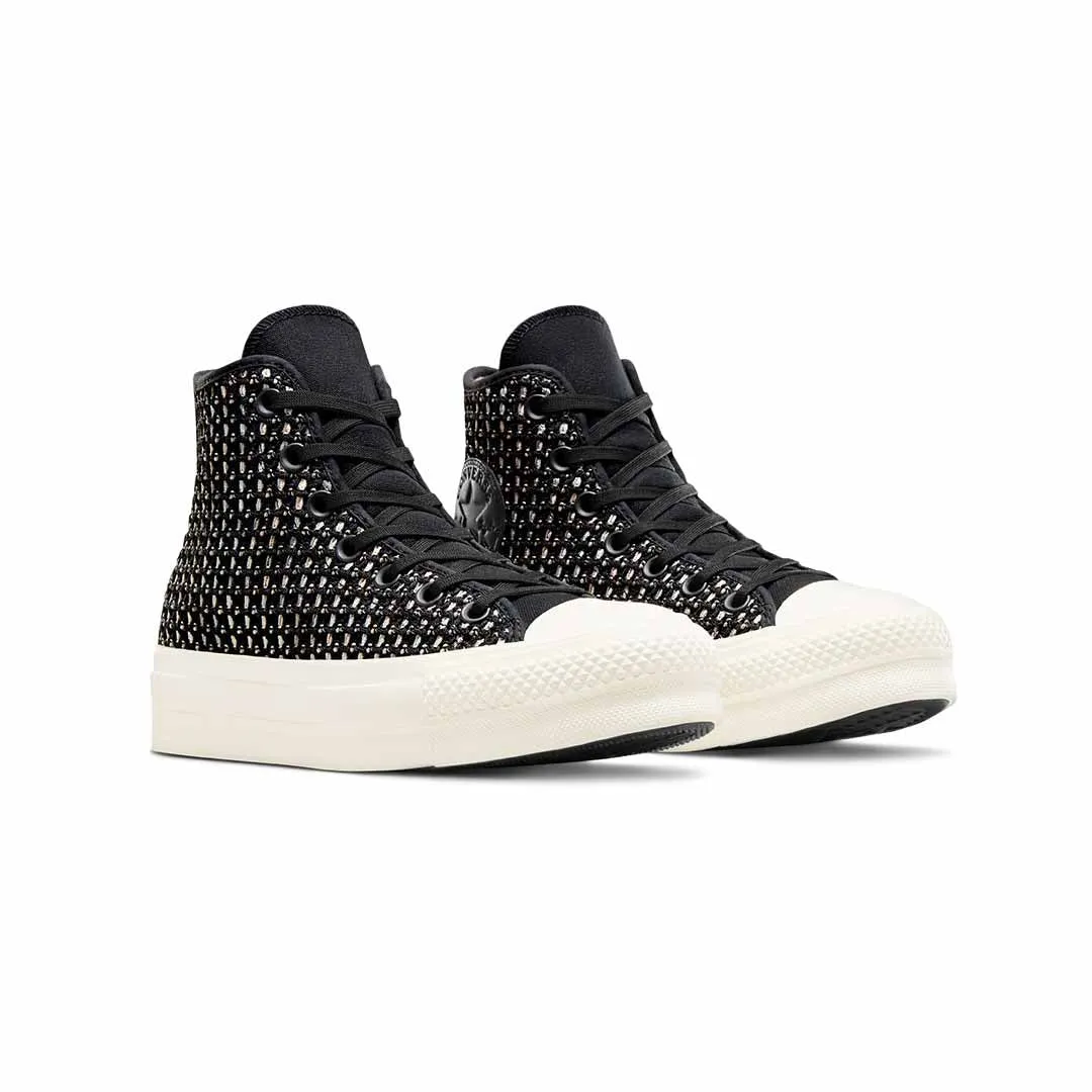 Converse - Chaussures montantes à plateforme crochet Chuck Taylor All Star pour femme (A09829C)
