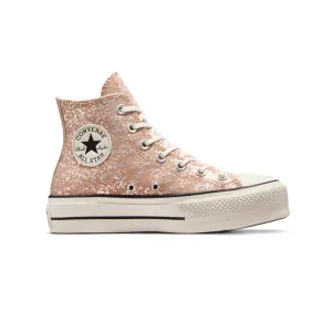 Converse - Chaussures montantes à plateforme pailletée Chuck Taylor All Star pour femmes (A09422C)