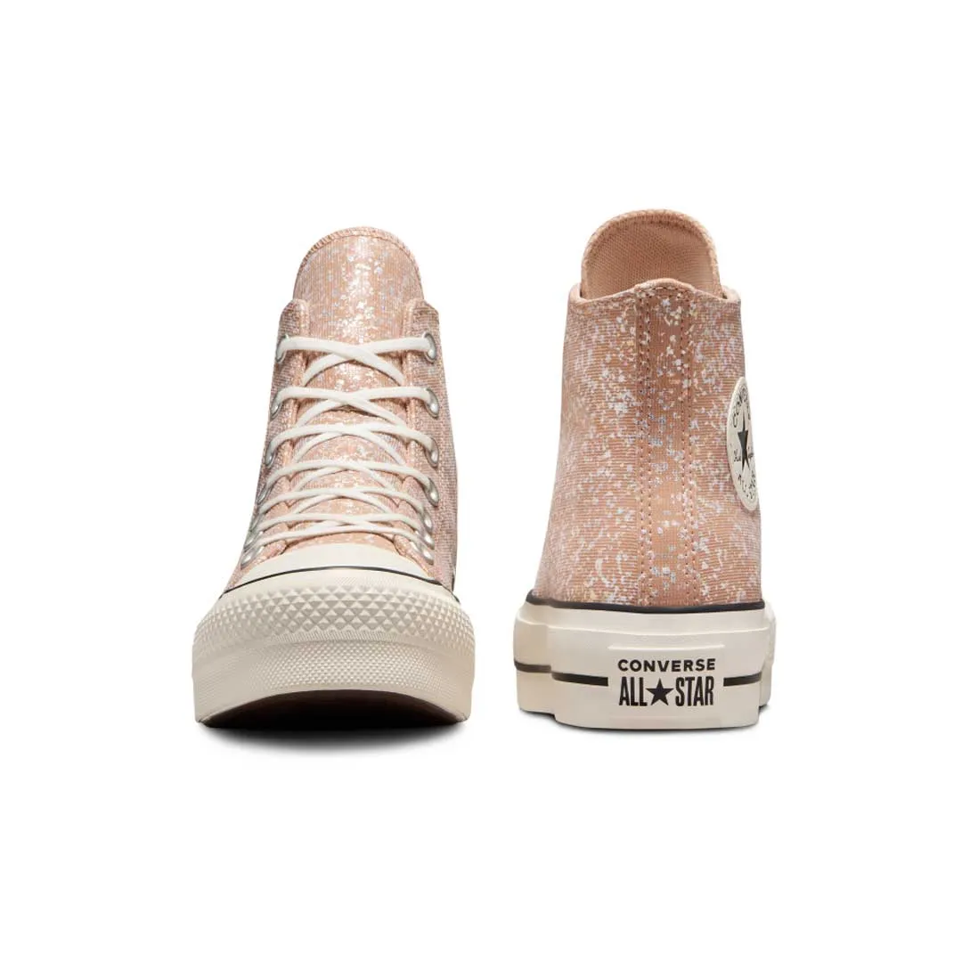 Converse - Chaussures montantes à plateforme pailletée Chuck Taylor All Star pour femmes (A09422C)