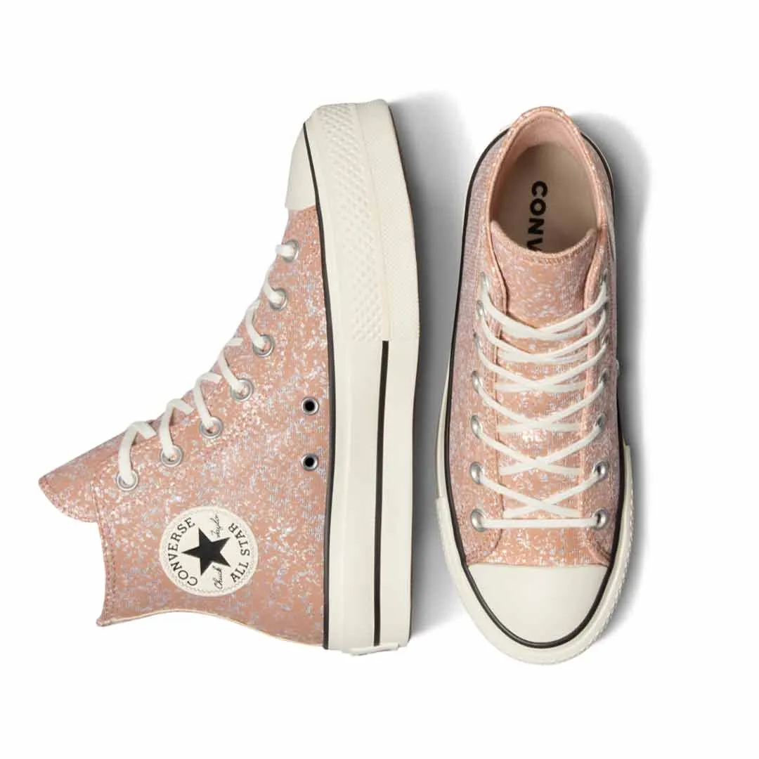 Converse - Chaussures montantes à plateforme pailletée Chuck Taylor All Star pour femmes (A09422C)