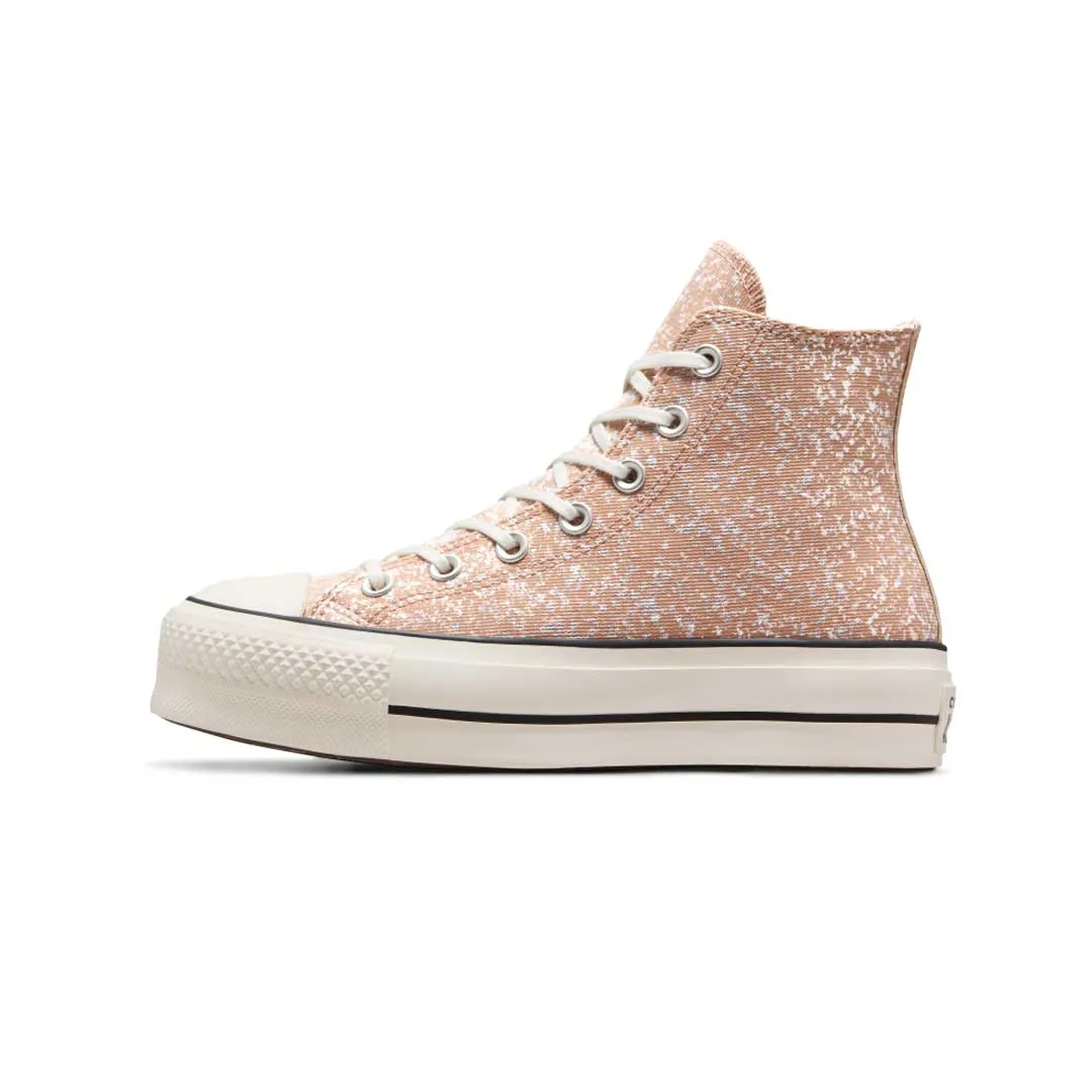 Converse - Chaussures montantes à plateforme pailletée Chuck Taylor All Star pour femmes (A09422C)