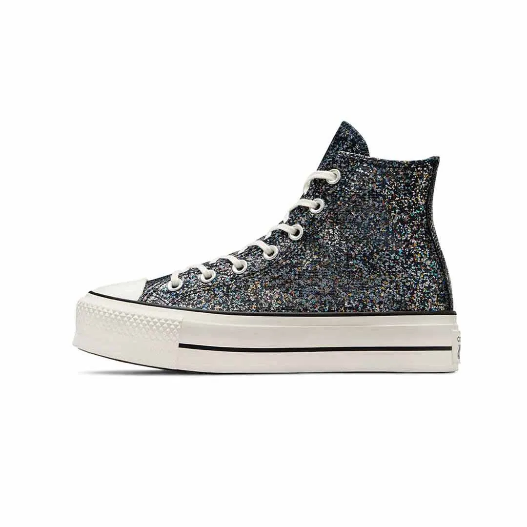 Converse - Chaussures montantes à plateforme pailletée Chuck Taylor All Star pour femmes (A09551C)