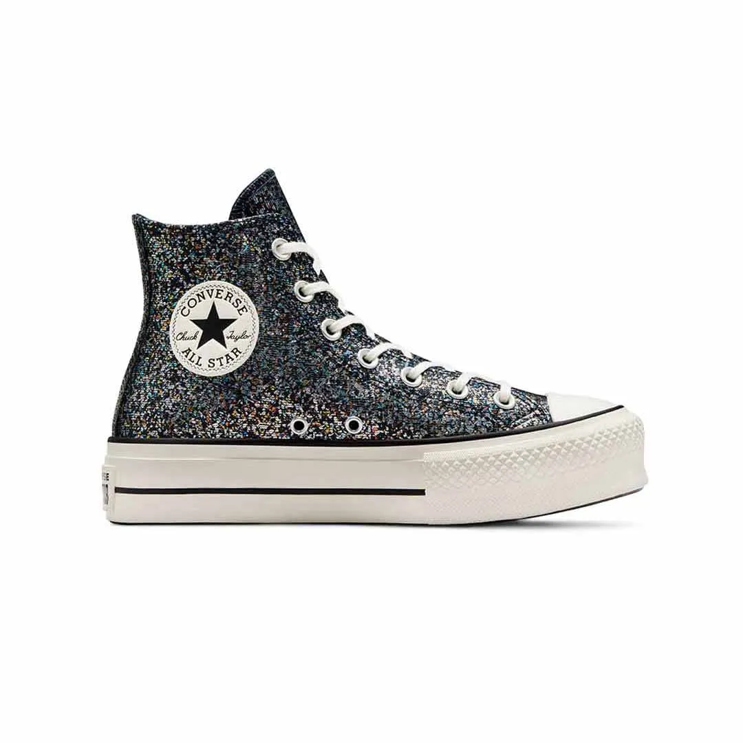 Converse - Chaussures montantes à plateforme pailletée Chuck Taylor All Star pour femmes (A09551C)