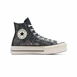 Converse - Chaussures montantes à plateforme pailletée Chuck Taylor All Star pour femmes (A09551C)
