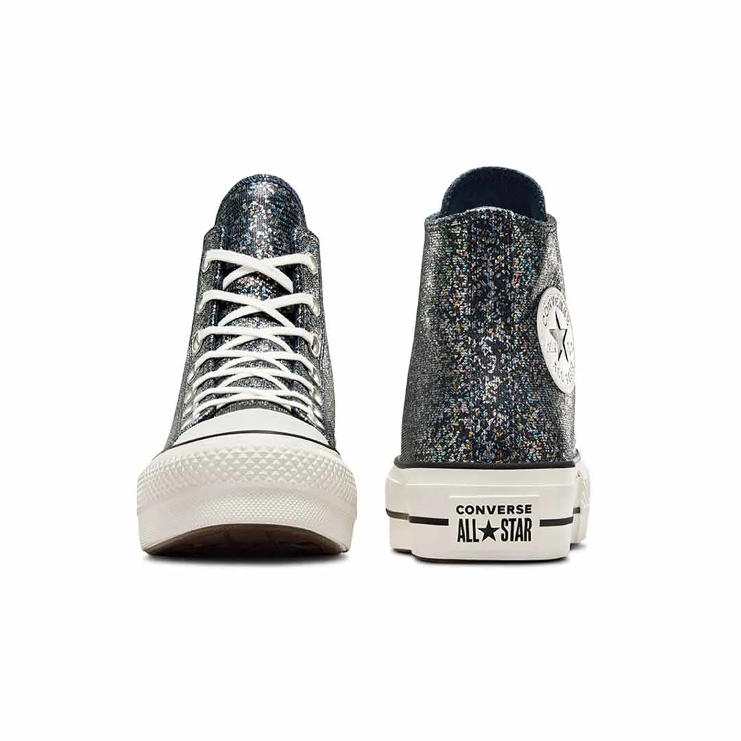 Converse - Chaussures montantes à plateforme pailletée Chuck Taylor All Star pour femmes (A09551C)