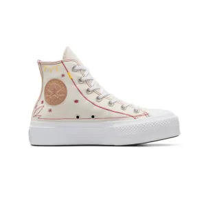 Converse - Chaussures montantes pour femmes Chuck Taylor All Star Lift Platform avec couture western (A13395C)