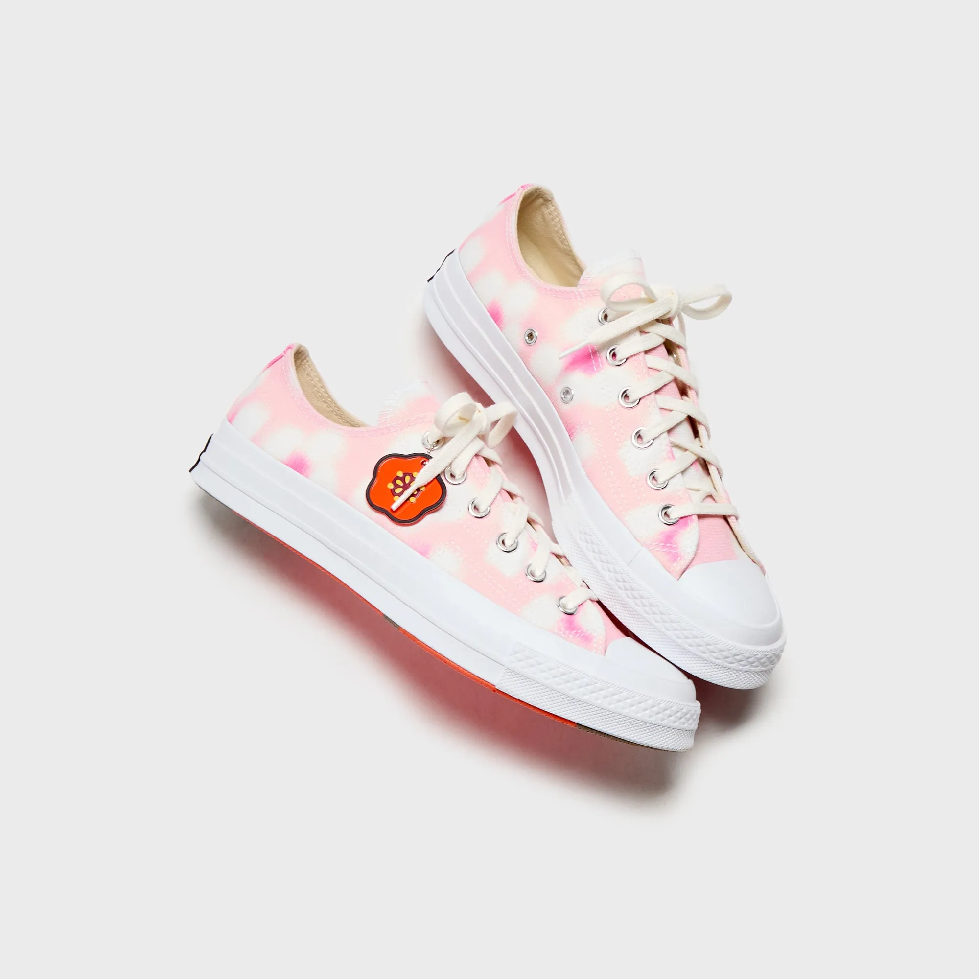 Converse X Kenzo Chuck 70 Low - Pink Cosmos / Strawberry Cream / White All-Day Comfort Embroidered Vinyl